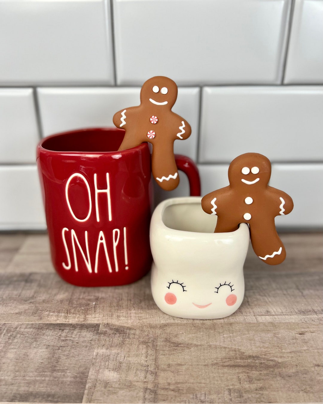 Gingerbread Man Mug Hugger Faux Gingerbread Cookie Mug Hanger