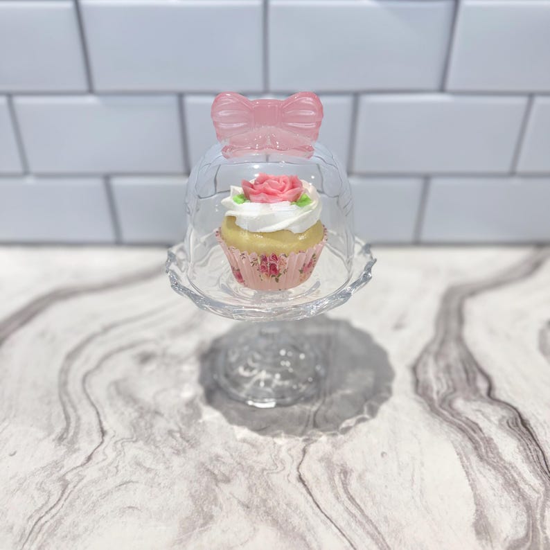 Faux Rose Cupcake | Shabby Chic Decor, Fake Tea Party Dessert image 15