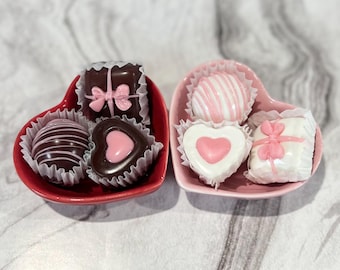 Fake Chocolates – Valentine's Day Tiered Tray Decor - Faux Petite Fours