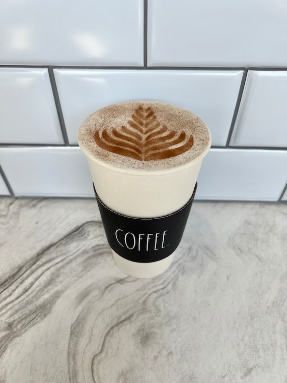 latte様5 Fake Latte Cup: Cinnamon Leaf Design, Coffee Bar Decor - Etsy