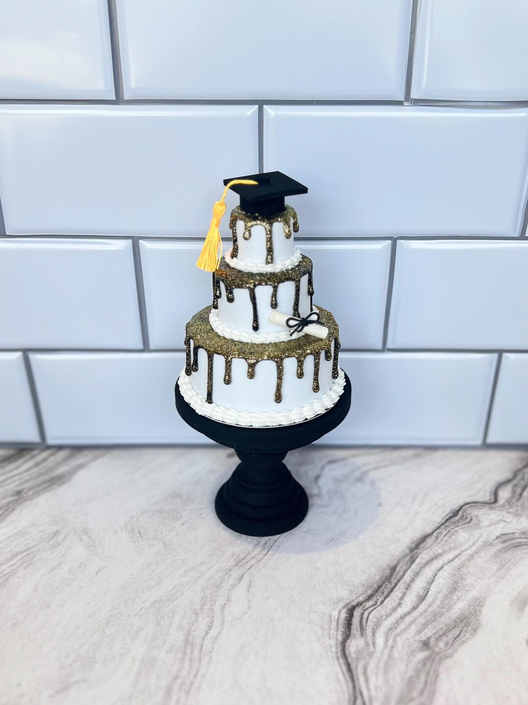 Fake Graduation Cake | Grad Party Decor, Graduation Tiered Tray - Etsy