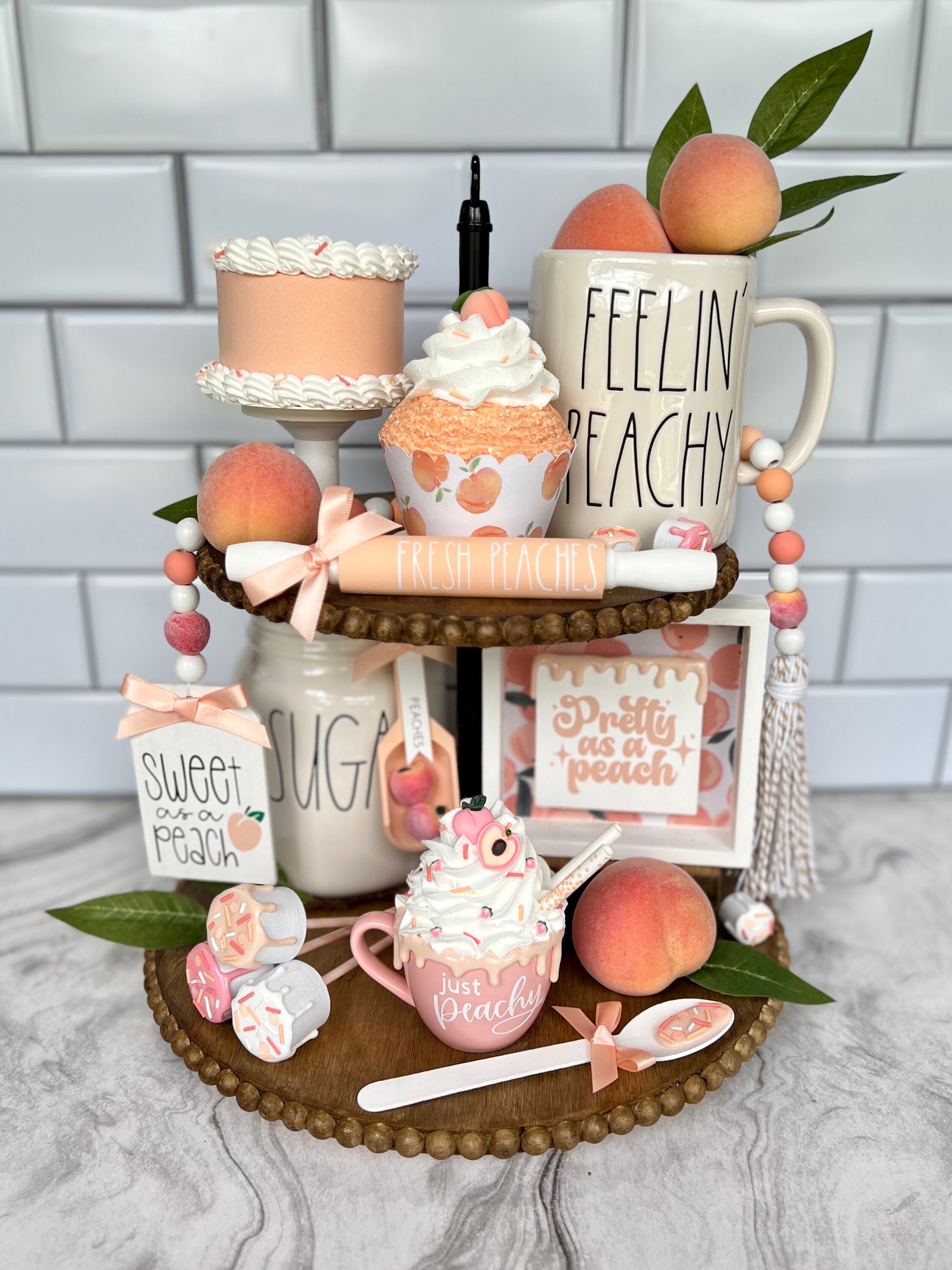 Peach Tiered Tray Bundle | 