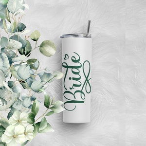 Bridesmaid Tumblers Personalized for the Entire Bridal Party, Bridesmaid Proposal Gift, Gifts for Bride, Maid of Honor, Flower Girl & More