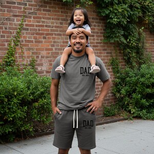 Personalized Dad Apparel Loungewear Set: Custom EST Dad Sweatshirt & Joggers - Clothing Gift for Dad - Pocket Design image 10