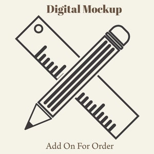 Add on Digital Mock Up for Your Order