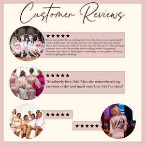 Personalize Bridesmaid Robes, Satin Robes, Wedding Robes, Bachelorette Party Robes, Bridesmaid Gift, Bridesmaid Proposal, Birthday Robes image 4