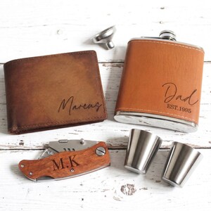 Custom gifts for dad with personalized items. Great for dads birthday gift, Christmas gift for him, and personalized Father's Day gifts.