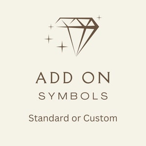 Voeg een standaardsymbool toe of stuur ons uw aangepaste symbool voor uw bestelling