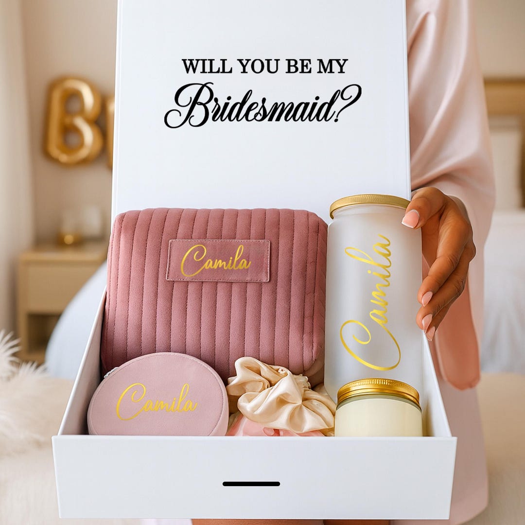 Personalized Bridesmaid Proposal Box With Name - Will You Be My ...
