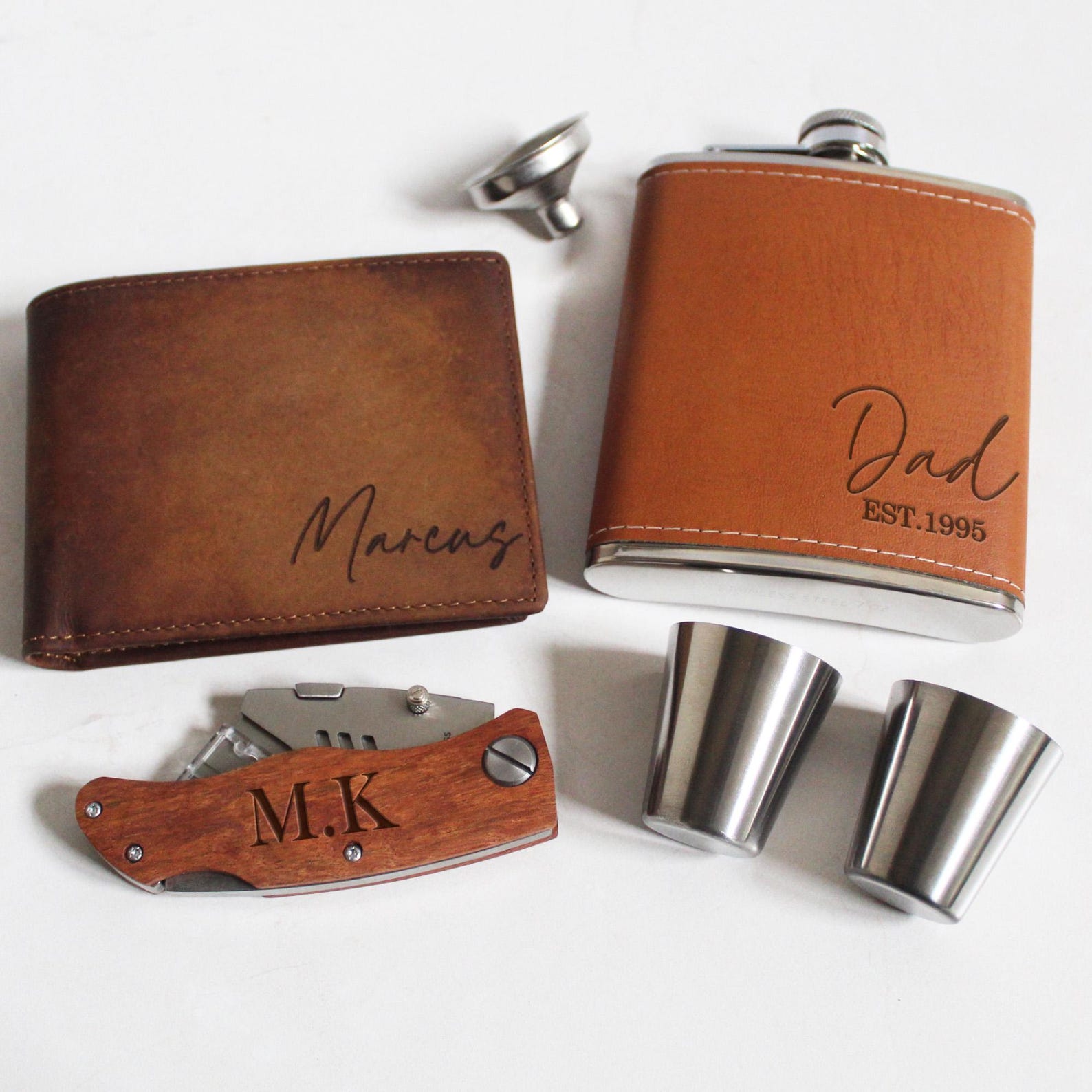 Personalized Gift for Him, Fathers Day Bundle Gifts, Luxe Birthday Gift ...