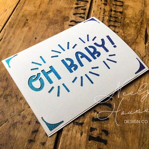 Cricut Joy Oh Baby Card / Baby Shower Card SVG / Explore Maker Insert Card SVG / File Instant Download / Cut Out Card