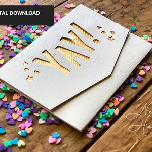 Yay! Gift Card Holder | Money Holder | All Occasions Celebrate Gift Template SVG | Cricut Cut File | Instant Download | Cut Out Card File