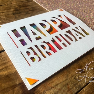 Cricut Joy Simple Birthday Card | Template Card SVG | File Instant Download | Cricut Joy Insert SVG  | Cut Out Card
