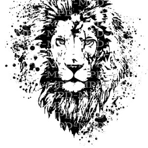 lion Sublimation printable instant download png