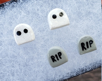 Ghost and Graves Clay Earring Set