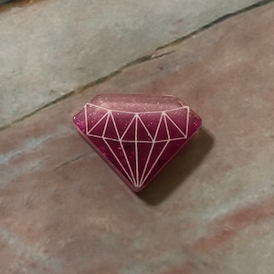 Glittery Sparkly Diamond Cover Minder/Refrigerator Magnet/Needle Minder