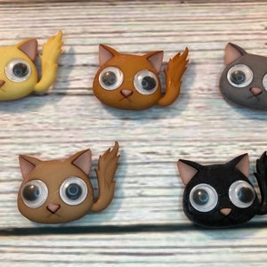 Google Eyed Cats Cover Minder/Decorative Magnet/Needle Minder