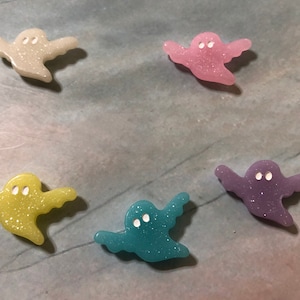 Glittery Ghost Diamond Painting Cover Minder/Refrigerator Magnet/Needle Minder