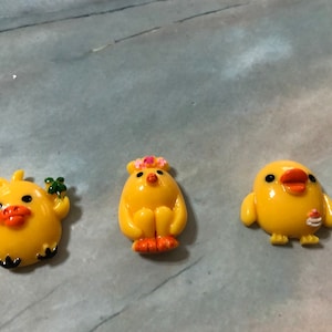 Set Of Cute Chick Cover Minders/Refrigerator Magnets/Needle Minder