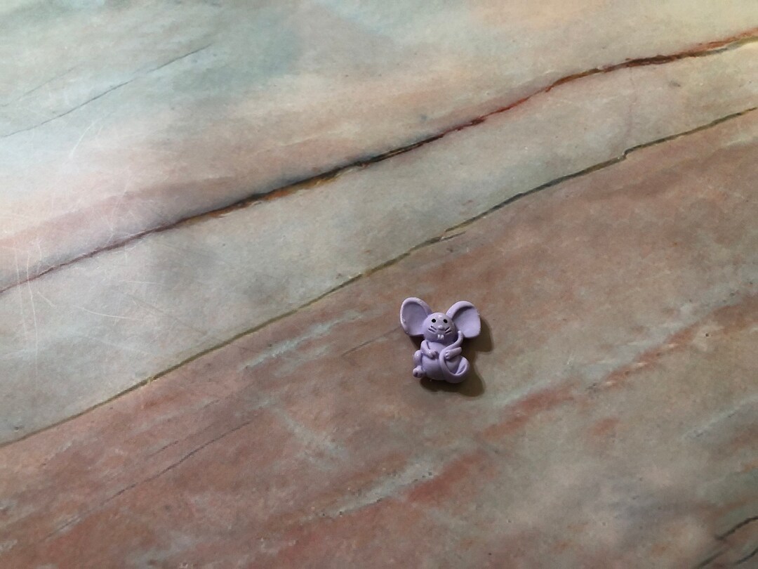 Cute Purple Mouse Cover Minder/refrigerator Magnet/needle Minder - Etsy