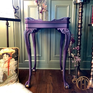 SOLD!  URSULA:  Hand Painted Victorian Side Table