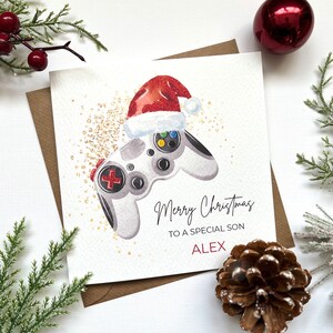 Personalised Gaming Christmas Card | Son | Grandson | Nephew | Brother | Godson |