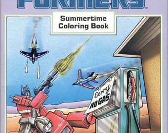 Download Transformers Coloring Book Etsy
