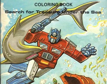 Download Transformers Coloring Book Etsy