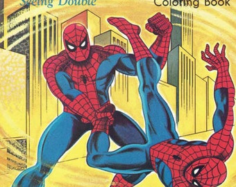 Download Spiderman Coloring Etsy