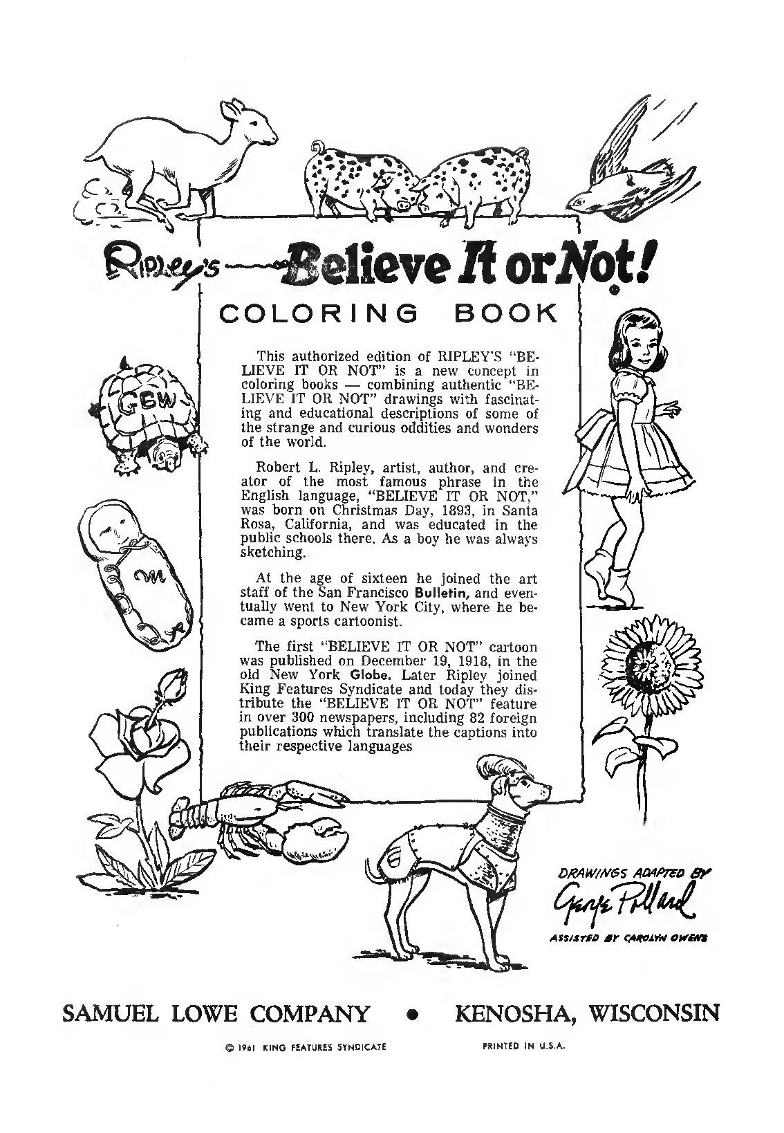 Ripleys Believe It Or Not Fascinating Coloring Book PDF Etsy