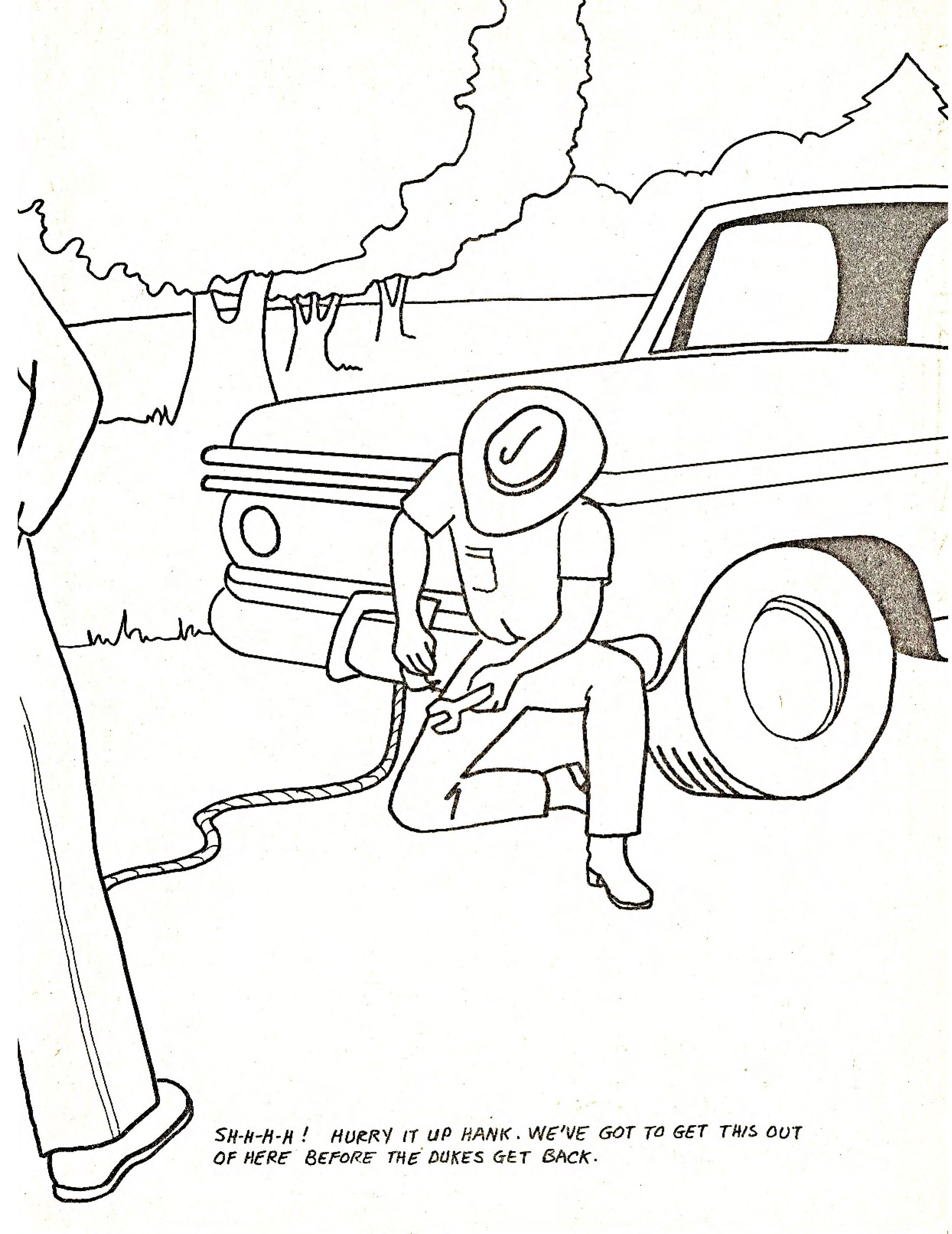 1981 The Dukes of Hazzard Coloring Activity Book PDF Digital | Etsy