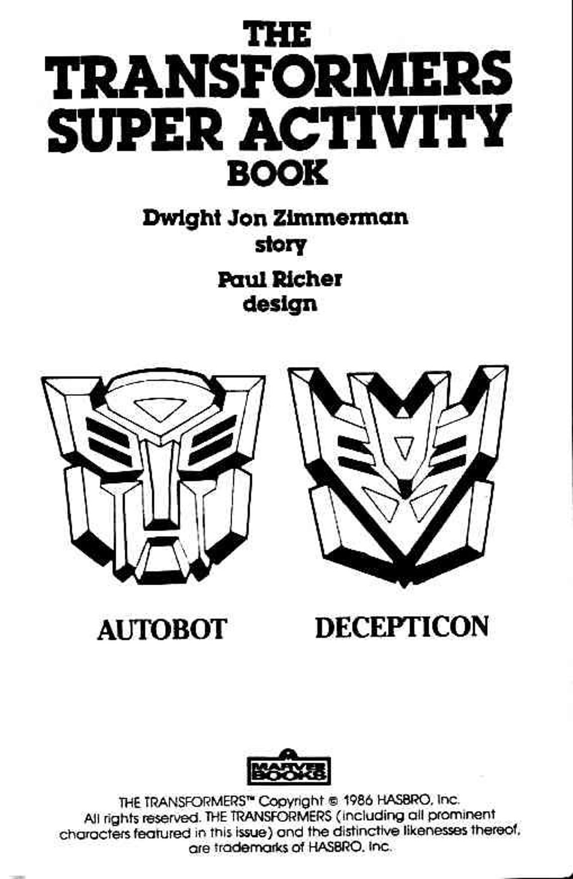 Transformers Super Activity and Coloring Book PDF Digital | Etsy