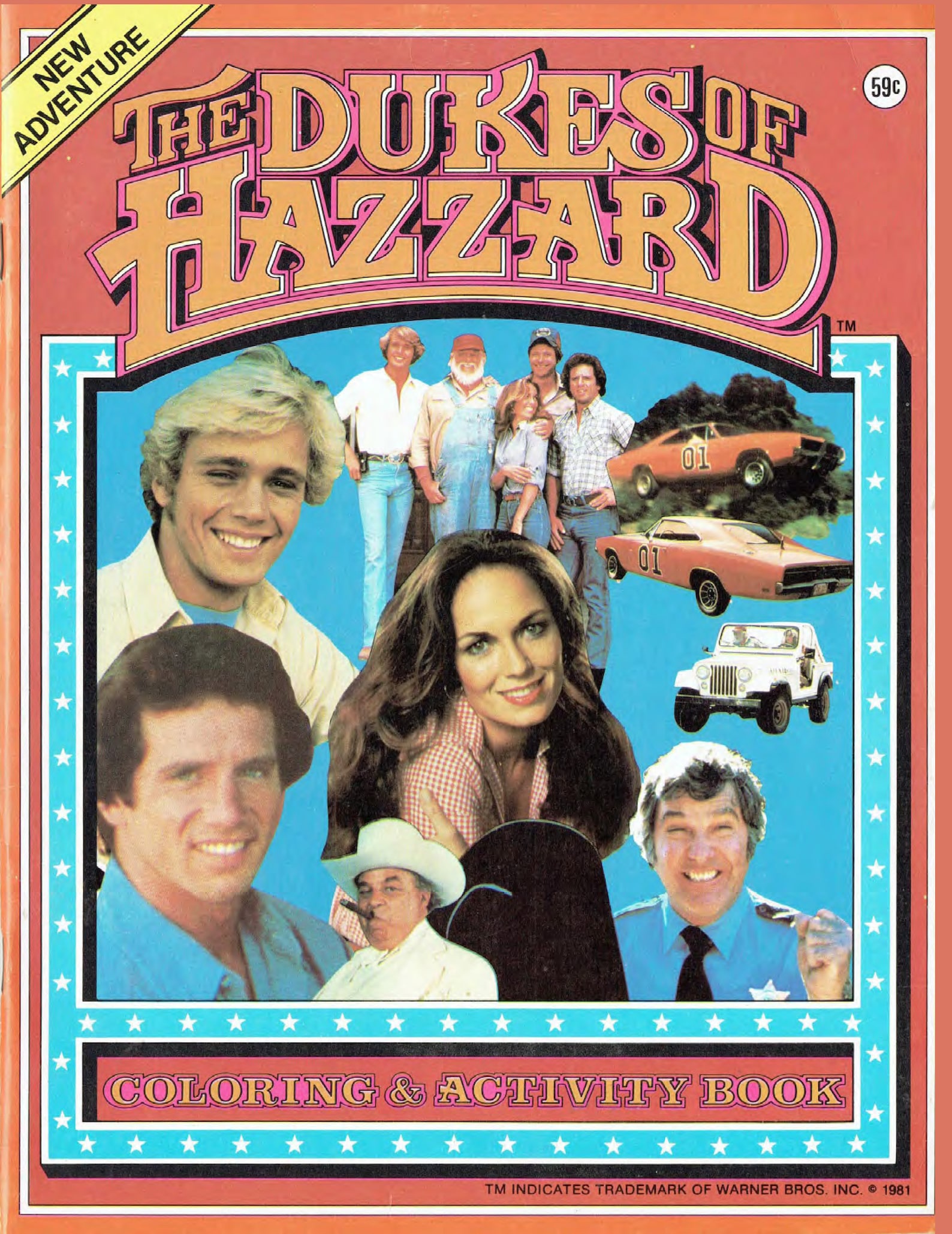 1981 The Dukes of Hazzard Coloring Activity Book PDF Digital | Etsy