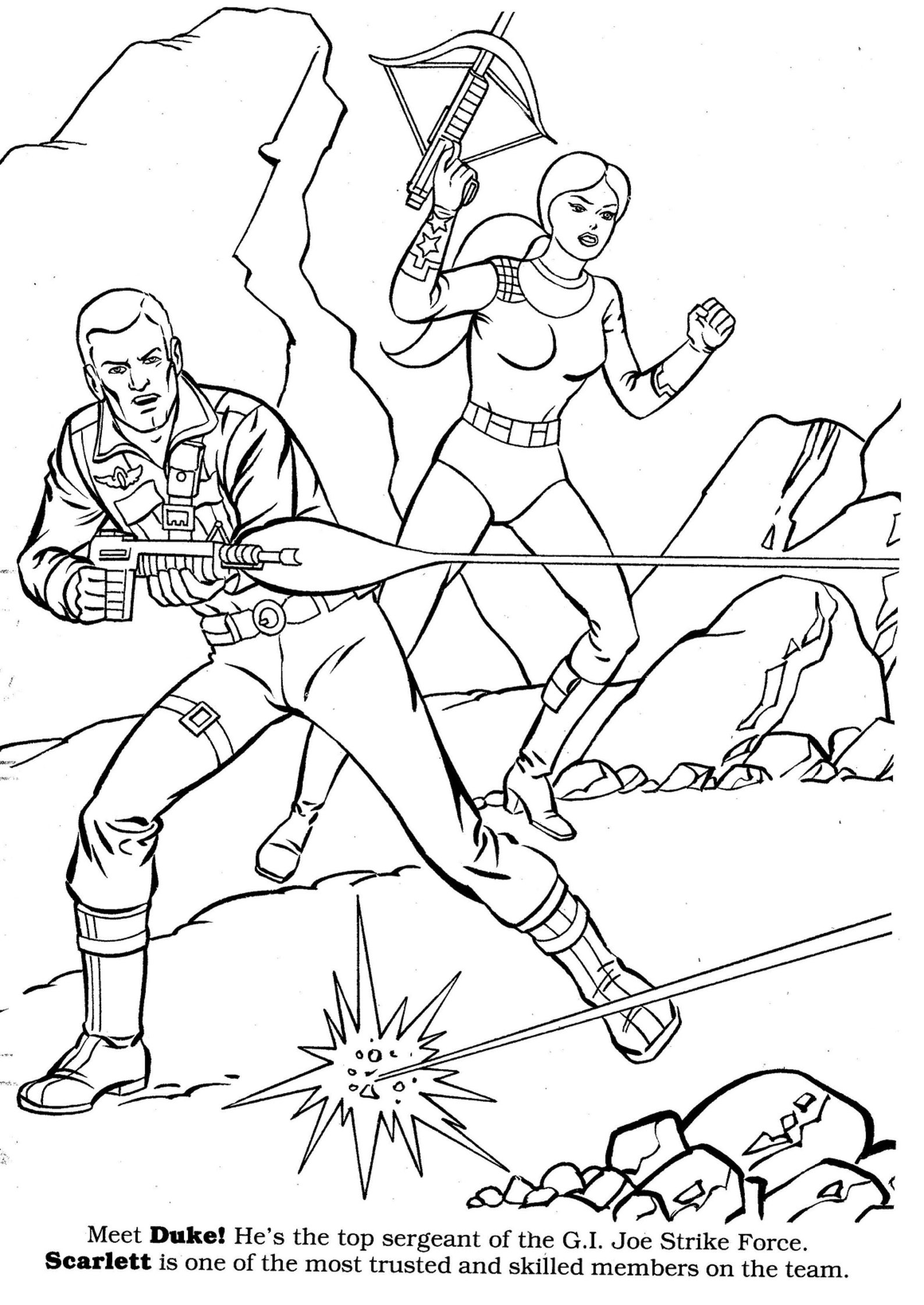 GI Joe Coloring Book Into Zartan's Lair PDF Digital File | Etsy