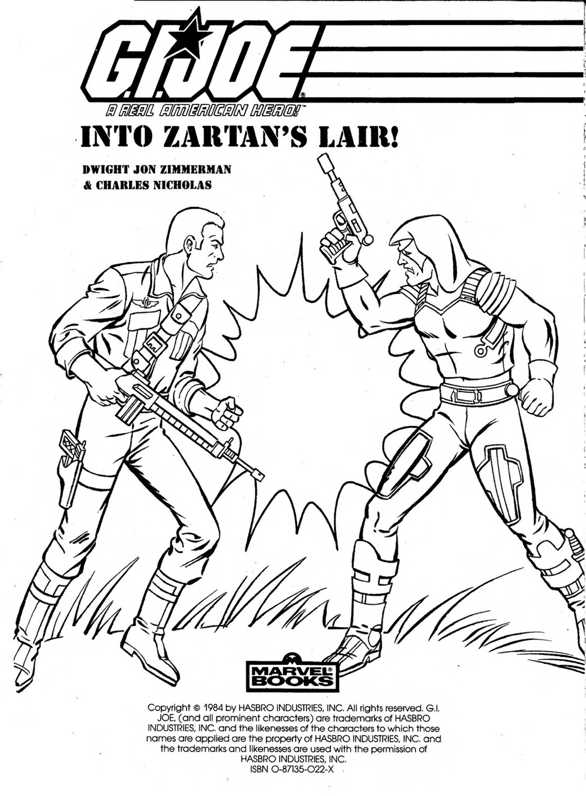 GI Joe Coloring Book Into Zartan's Lair PDF Digital File | Etsy