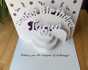 Download Pop Up Birthday Card Etsy