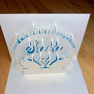 Spersonalizowana 3D kartka pop-up na rocznicę