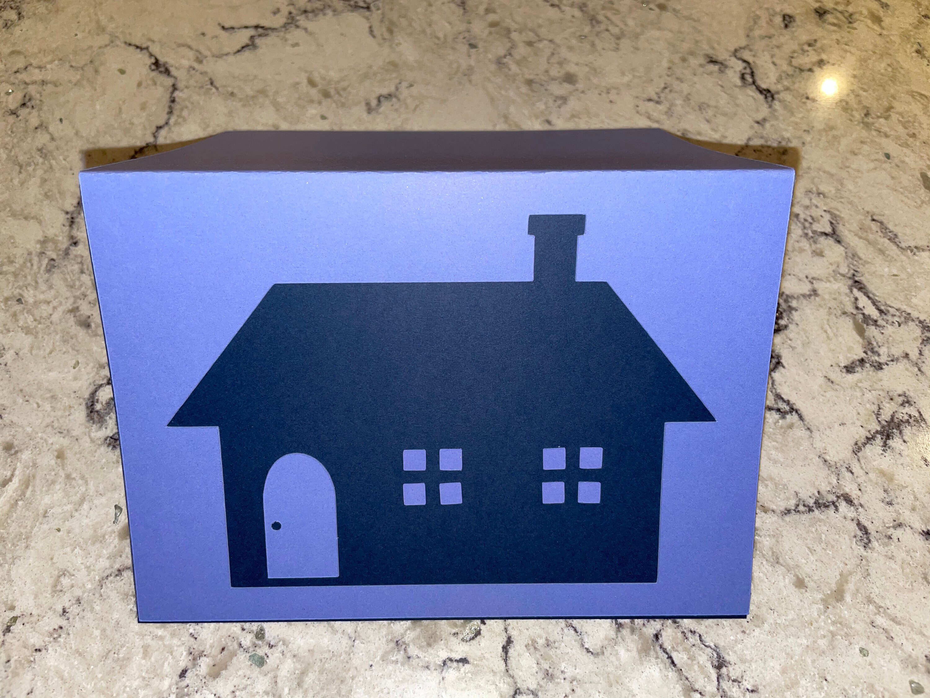 Biglietto di auguri pop-up 3D fatto a mano per inaugurazione della casa - Italia