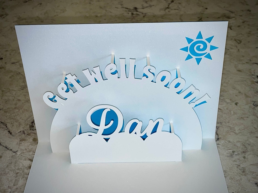 Personalized 3D Pop up Get Well Soon Card to Add Sunshine to Someone's ...
