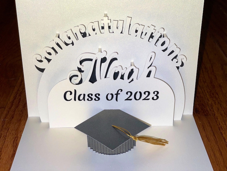 Personalized 3D Graduation Pop up Card for Graduation Day With - Etsy