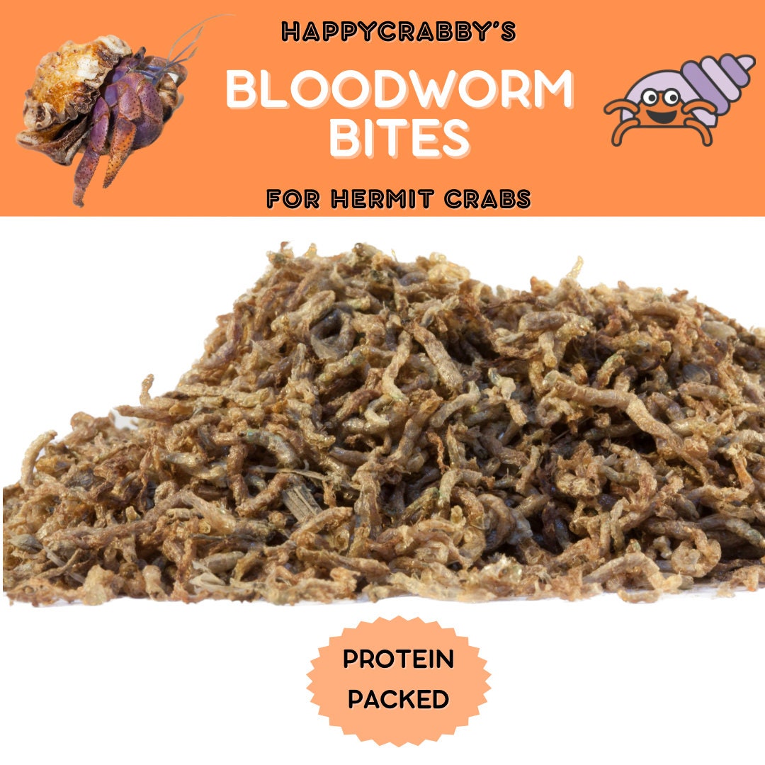 Bloodworm Bites Hermit Crab and Isopod Food 