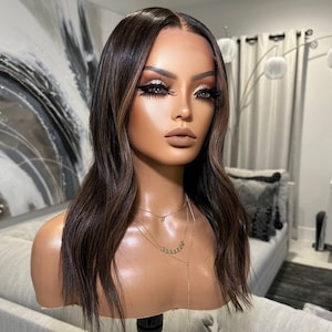 The "Bronde" Unit 13x6" Glueless Ultra Thin HD Transparent Lace Wig 100% Ethically Sourced Human Hair..