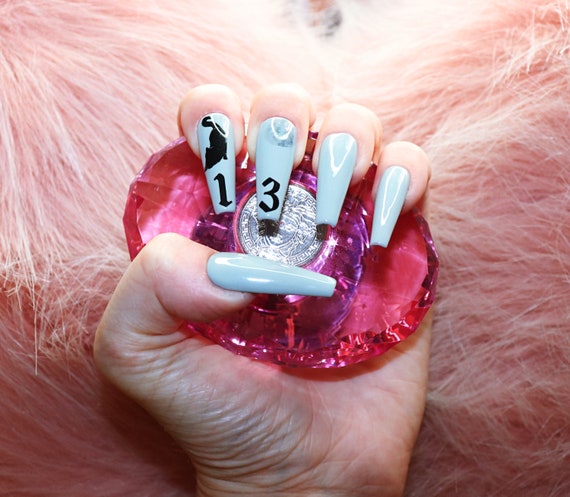 Halloween Press On Nails Long Press On Nails Ballerina Etsy