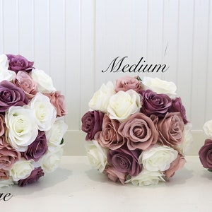Artificial Wedding Flowers Mauve, Dusty Rose Wedding Bouquets, Silk Wedding Flowers, Bridal Bouquet silk, Wedding Flower Package, Customized