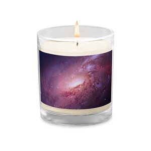 Glass jar soy wax candle