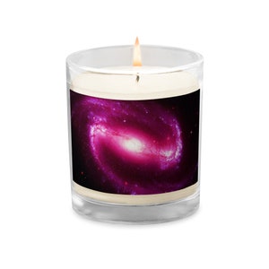 Glass jar soy wax candle