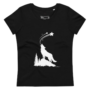 Enganliegendes Öko-T-Shirt für Damen