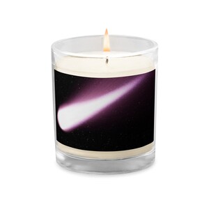 comet galaxy candle, jar soy wax candle