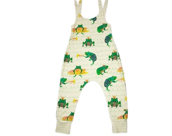 Cute Frogs Baby Long Romper, kids romper, animal print, fun print, toddler gift idea, new mum gift, chubby baby romper, nature print