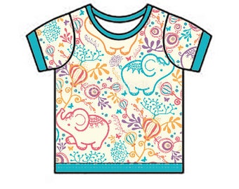 Custom baby t-shirt; kids tshirt; easter; spring; colourful prints; animal prints; frog print